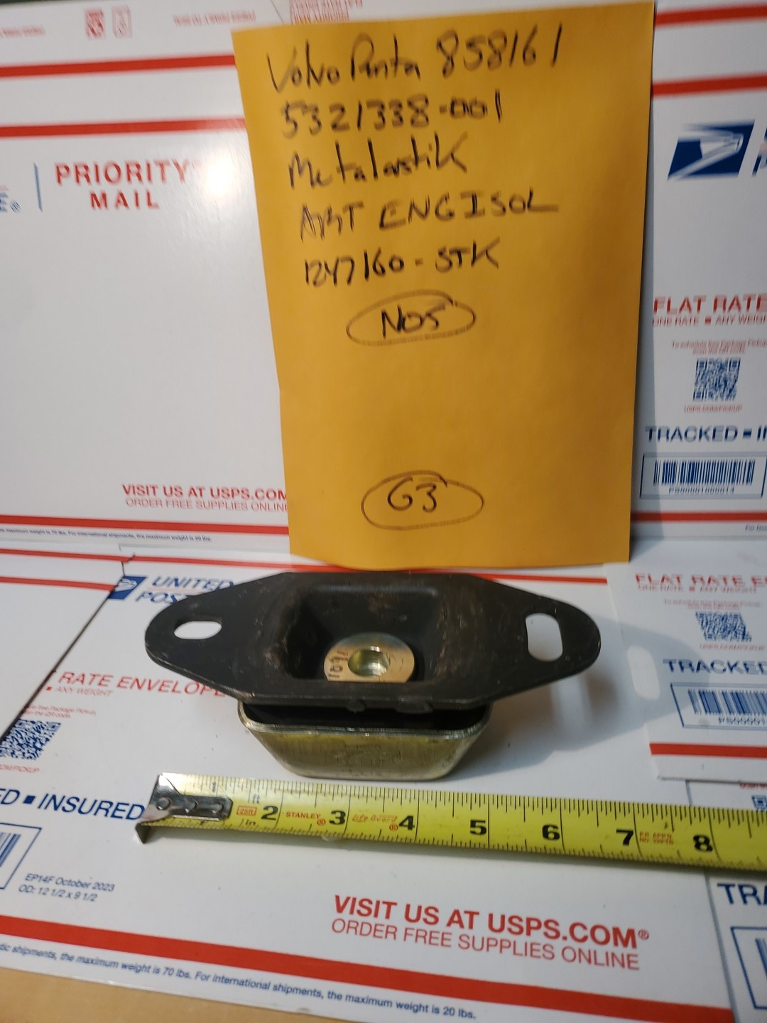 VOLVO PENTA TMD 22 ENGINE ISOLATER/ MOUNT #858161/846765 5321338-001 NEW, G2