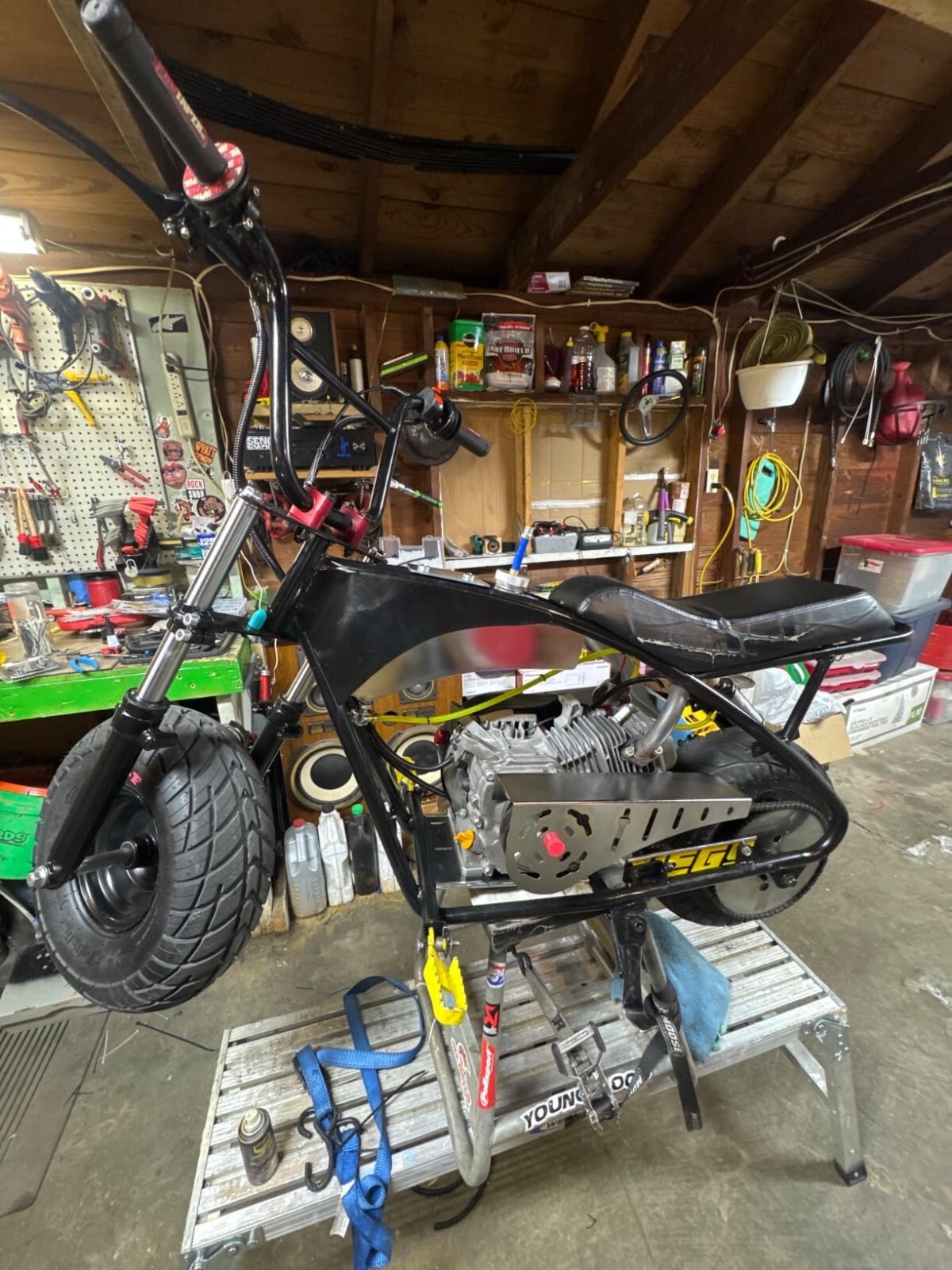 Stainless Steel Mini Bike Gas Fuel Tank for Montser Megamoto MMB80 Motovox MBX10