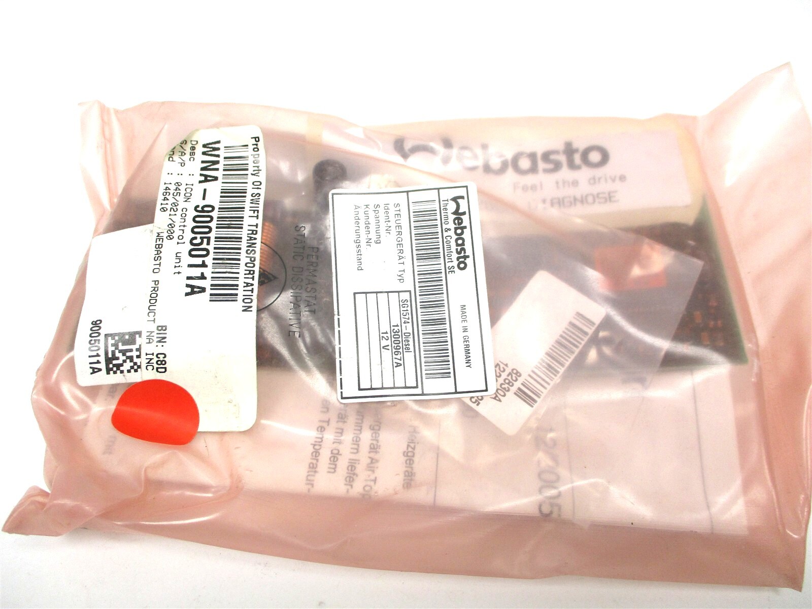 9005011A NEW GENUINE WEBASTO AIRTOP 2000 CONTROL BOARD 87461B WEB9005011A