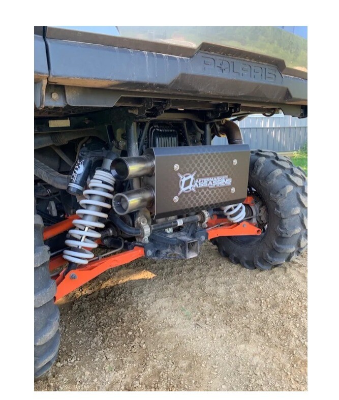 Aftermarket Assassins Stainless Slip-On Exhaust for Polaris General & RZR 1000 S