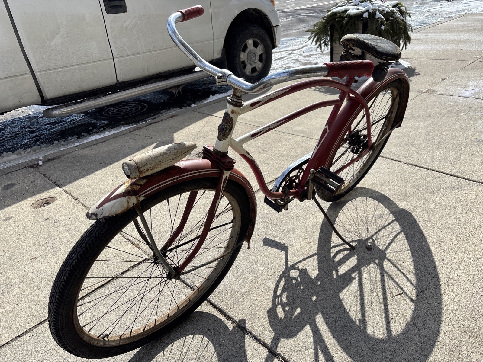 Vintage Rollfast Balloon Tire Straight Bar Skip Tooth Men’s Bicycle 1950s