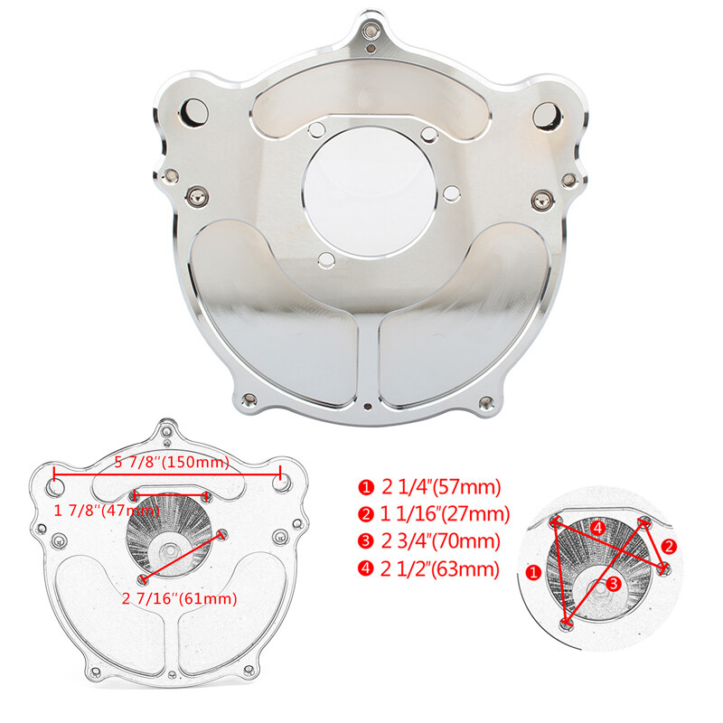 Air Cleaner Intake Filter For Harley Dyna Softail Touring Road King Street Glide