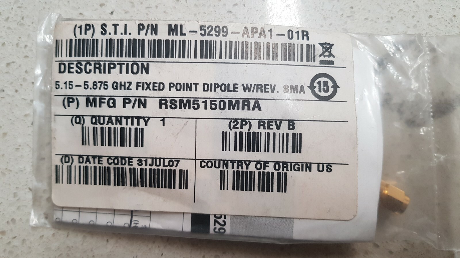 Genuine Motorola 5.2 GHz Single Band Antenna ML5299APA101R Brand New See Pics