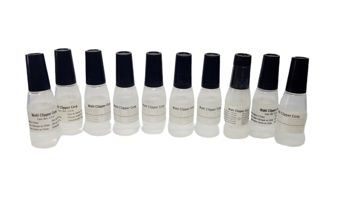 10 Pack Wahl 5ml Blade Oil Trimmer Clipper Small Travel Size