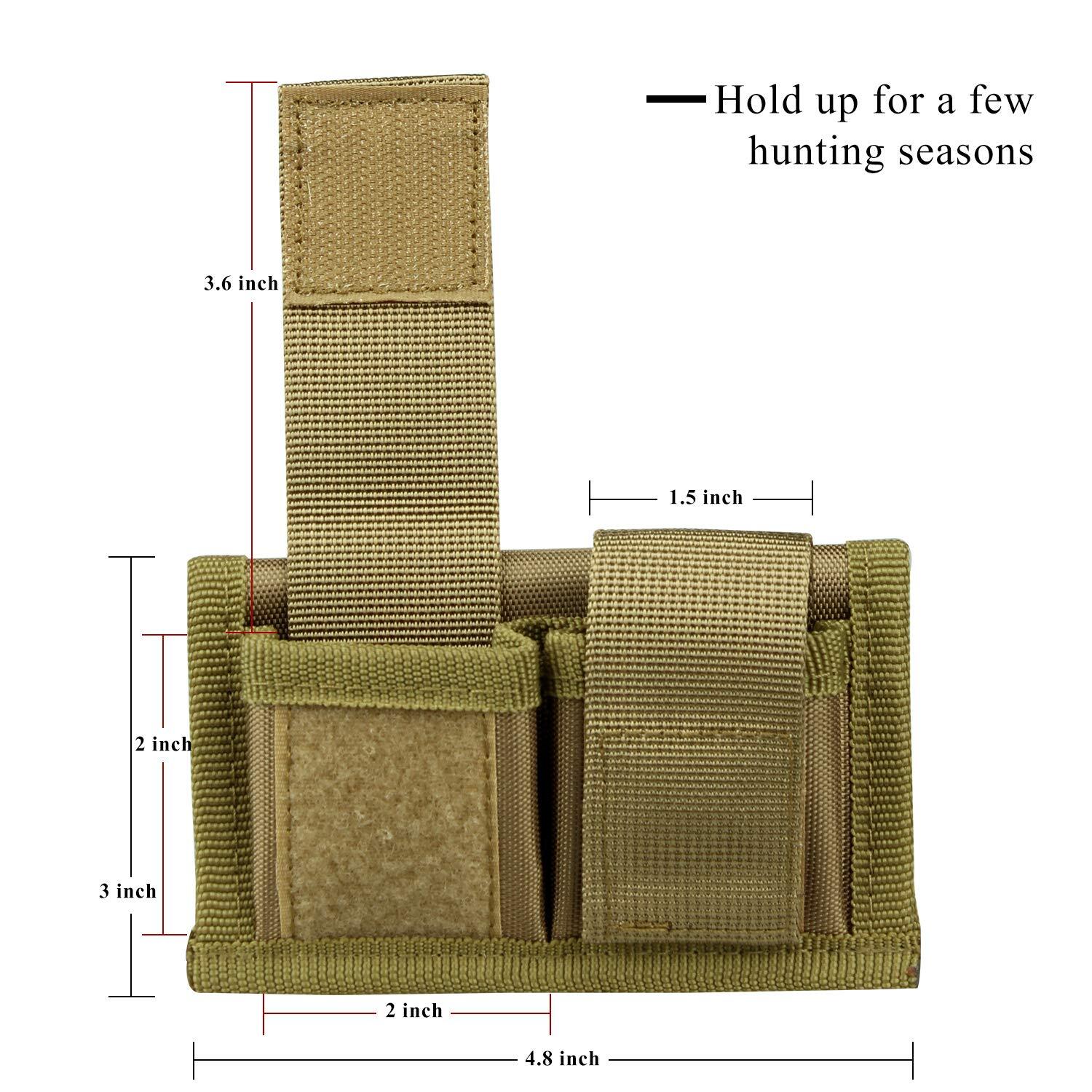 US Revolver Triple/Double Speed Loader Pouch Waist Storage Bag .32 .38 .357 .41