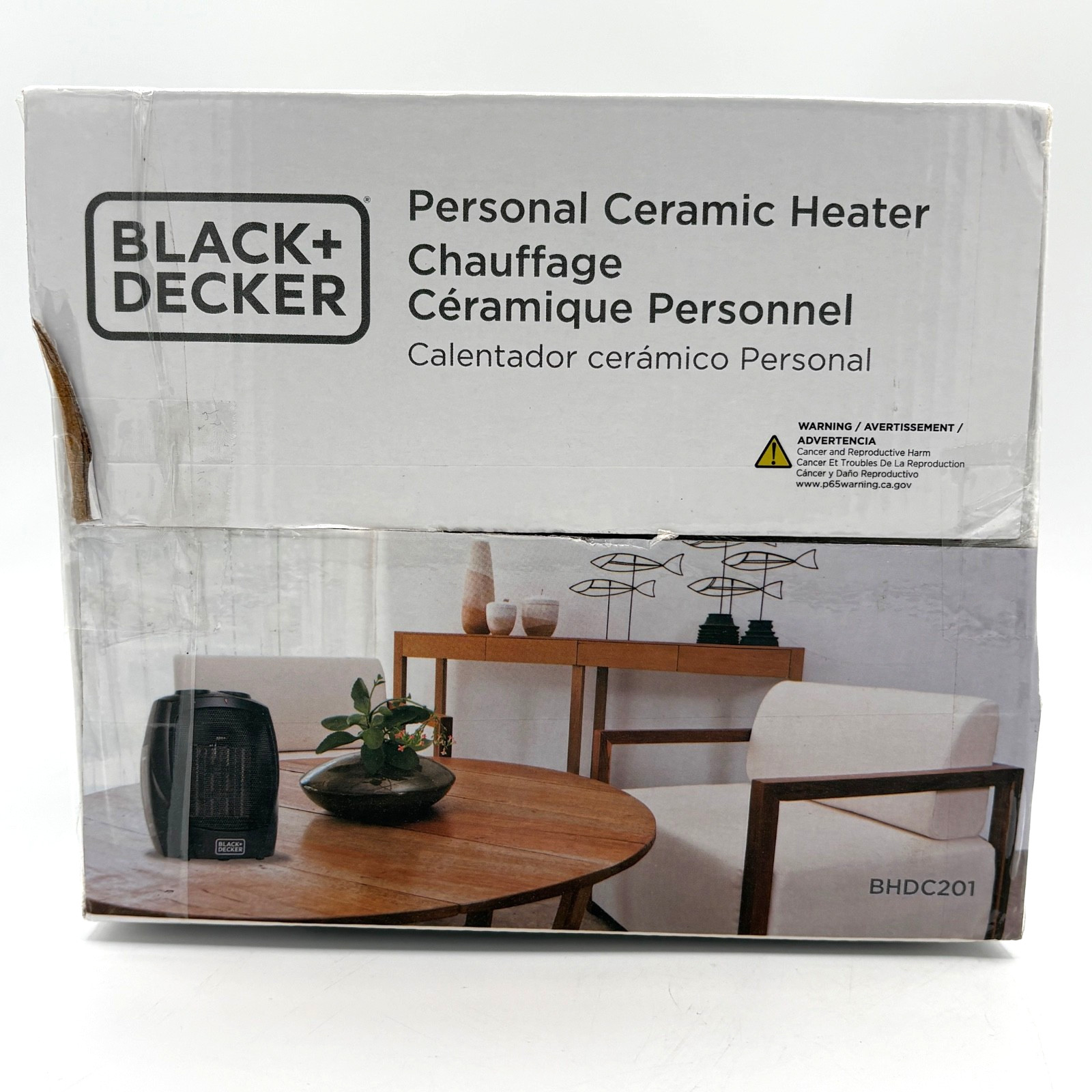 BLACK+DECKER Portable Space Heater 1500W Room Heater Black