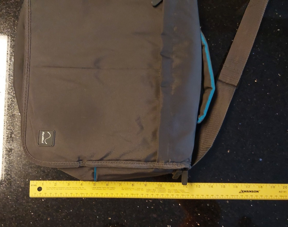 ResMed Airsense 10 CPAP Travel Bag With Shoulder Strap Black Gray