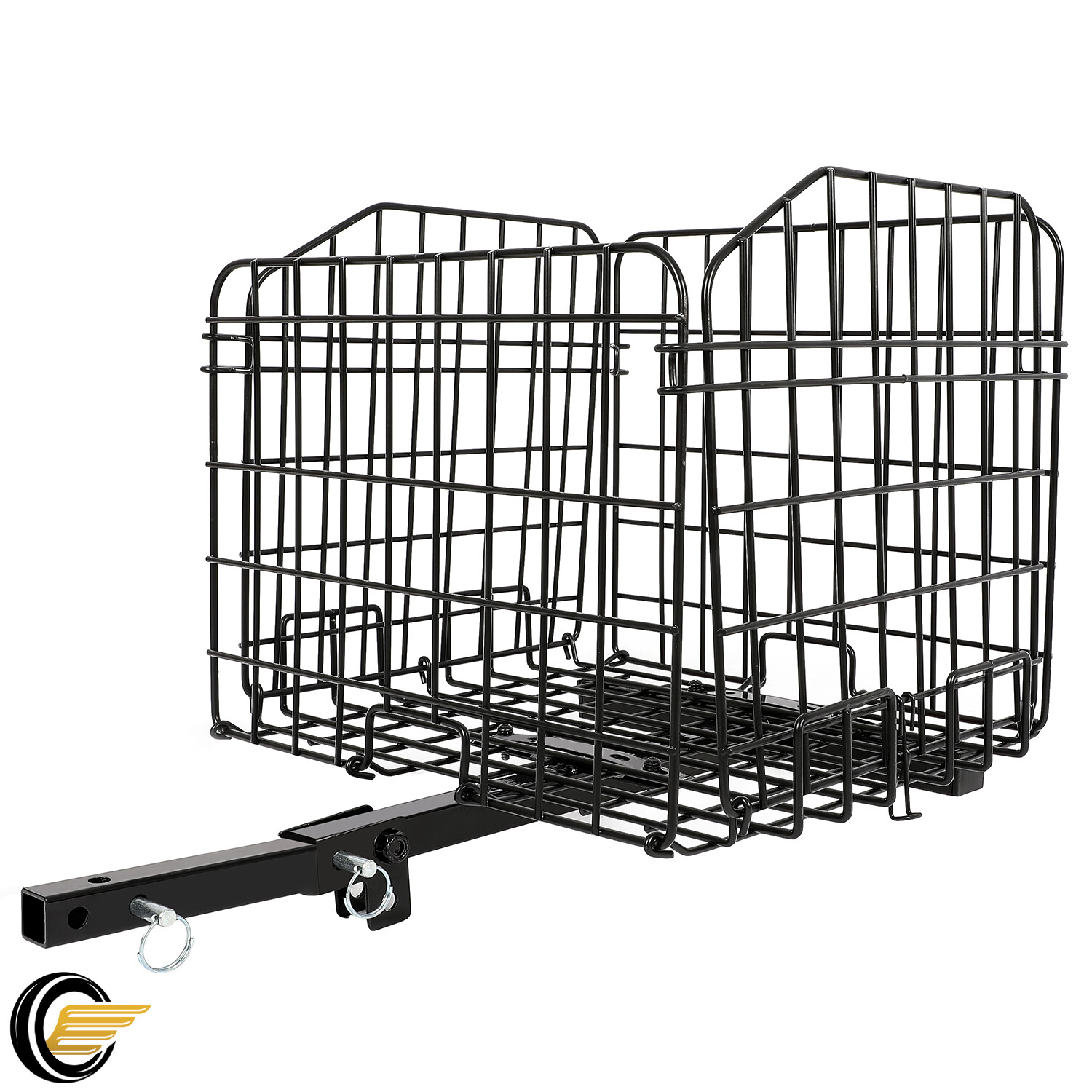 New For Most Mobility Scooters Sturdy Steel Black Folding Rear Basket Accessory