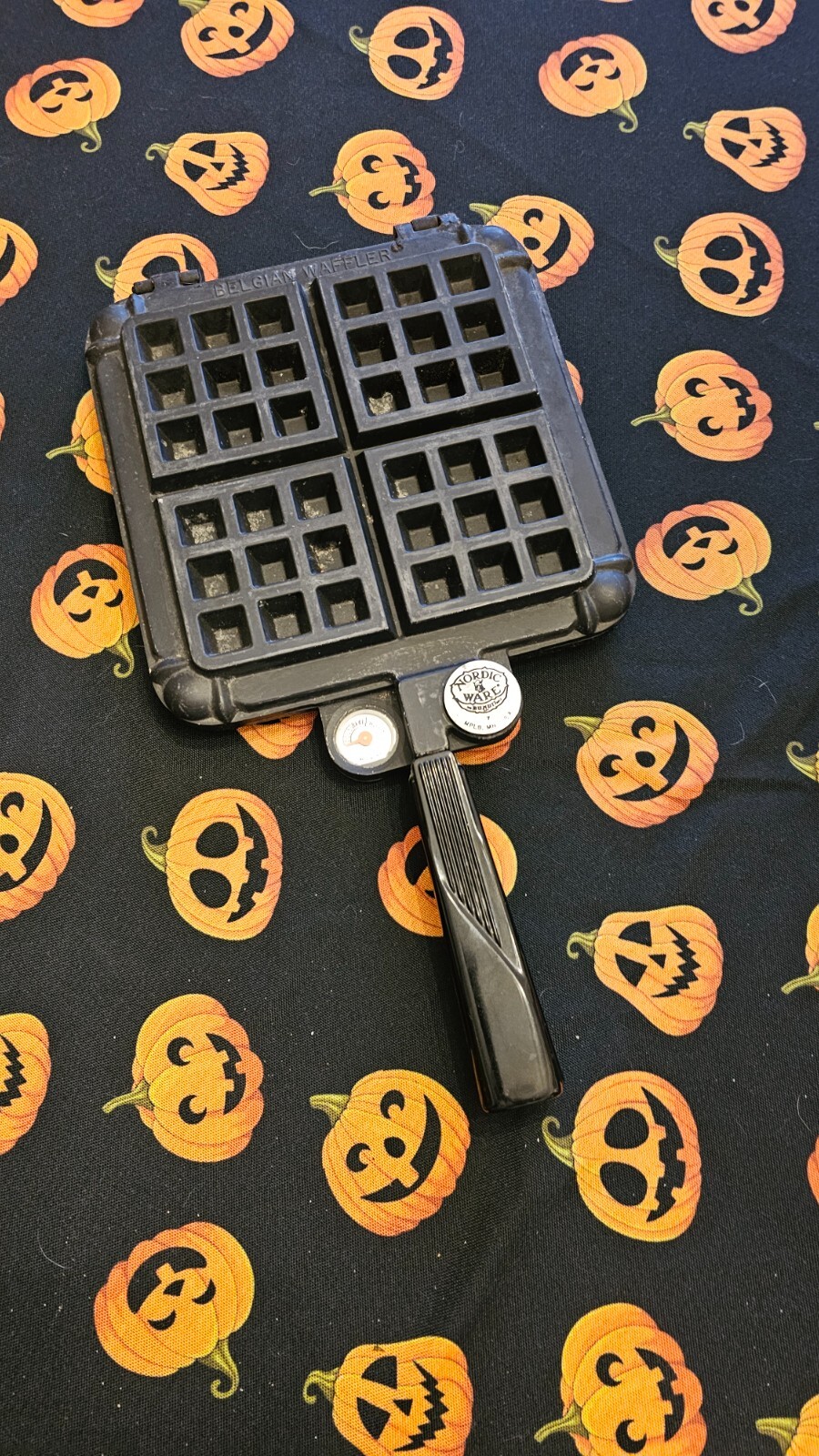 Vintage Mid Century Nordic Ware Belgian Waffle Maker Stovetop