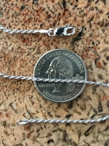 Men's Women's Real Solid 925 Sterling Silver Rope Chain 1.5-5mm 16"-30" ITALY