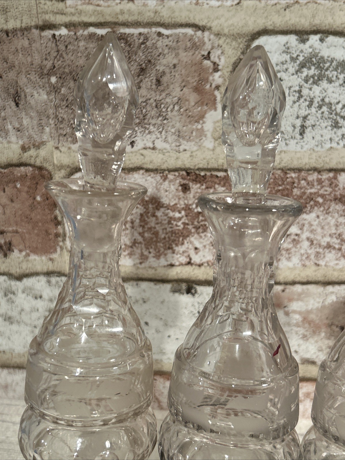 Heavy Antique Silver Plated 7 Pc Cruet Set