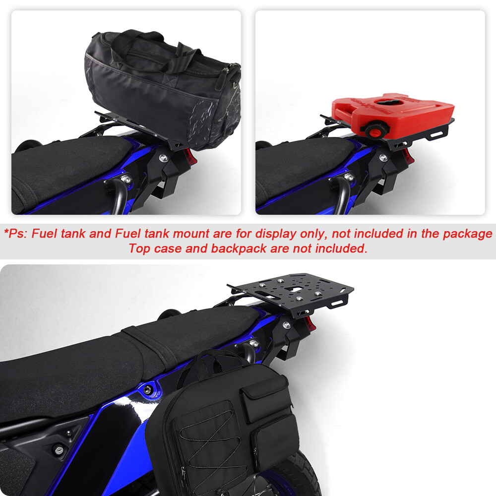 Rear Luggage Rack & Crash Bar Guard Fit For Yamaha Tenere 700 XTZ690 2019-2024