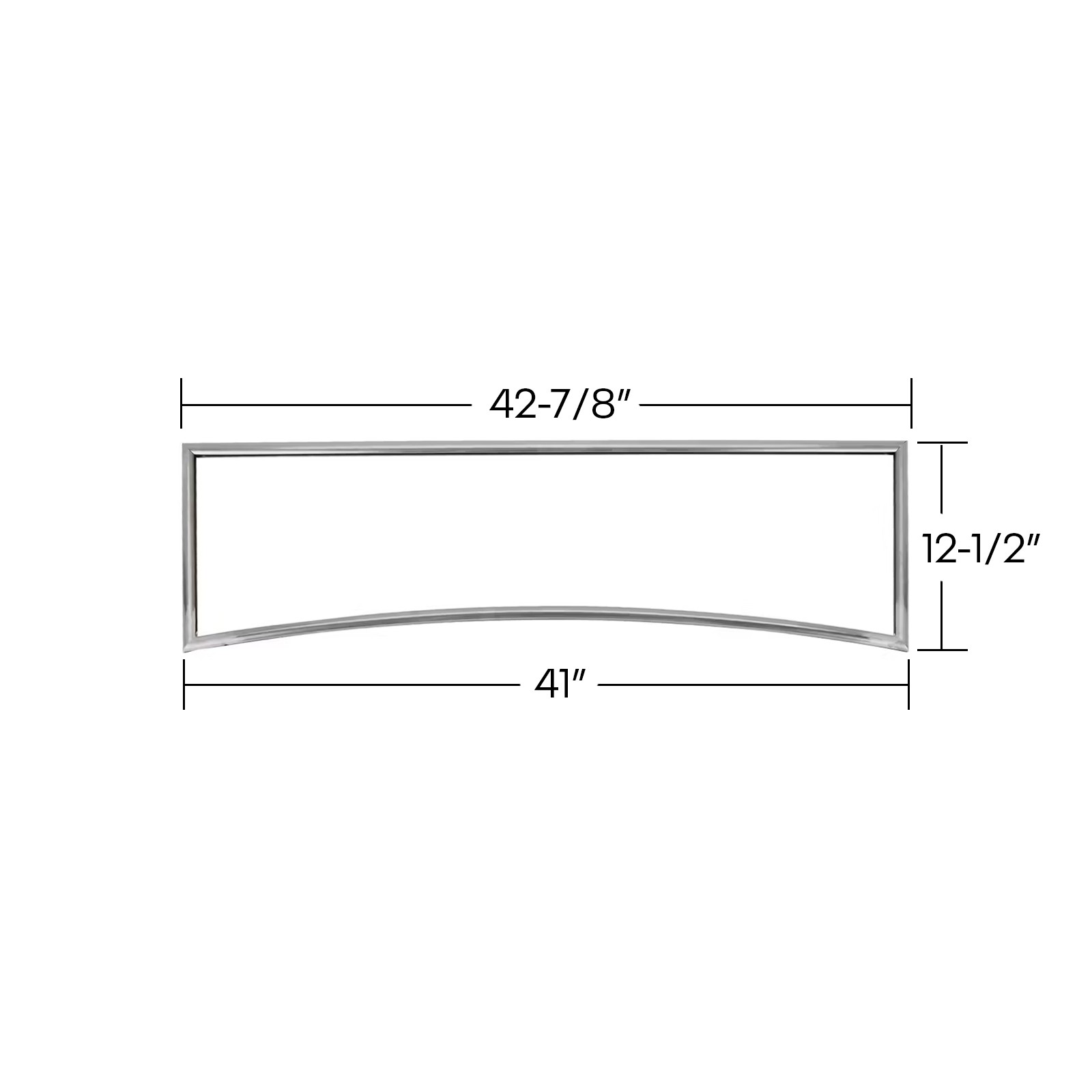 1928-29 Model A Roadster Windshield Frame, 2 Inch Chopped, Plain Steel