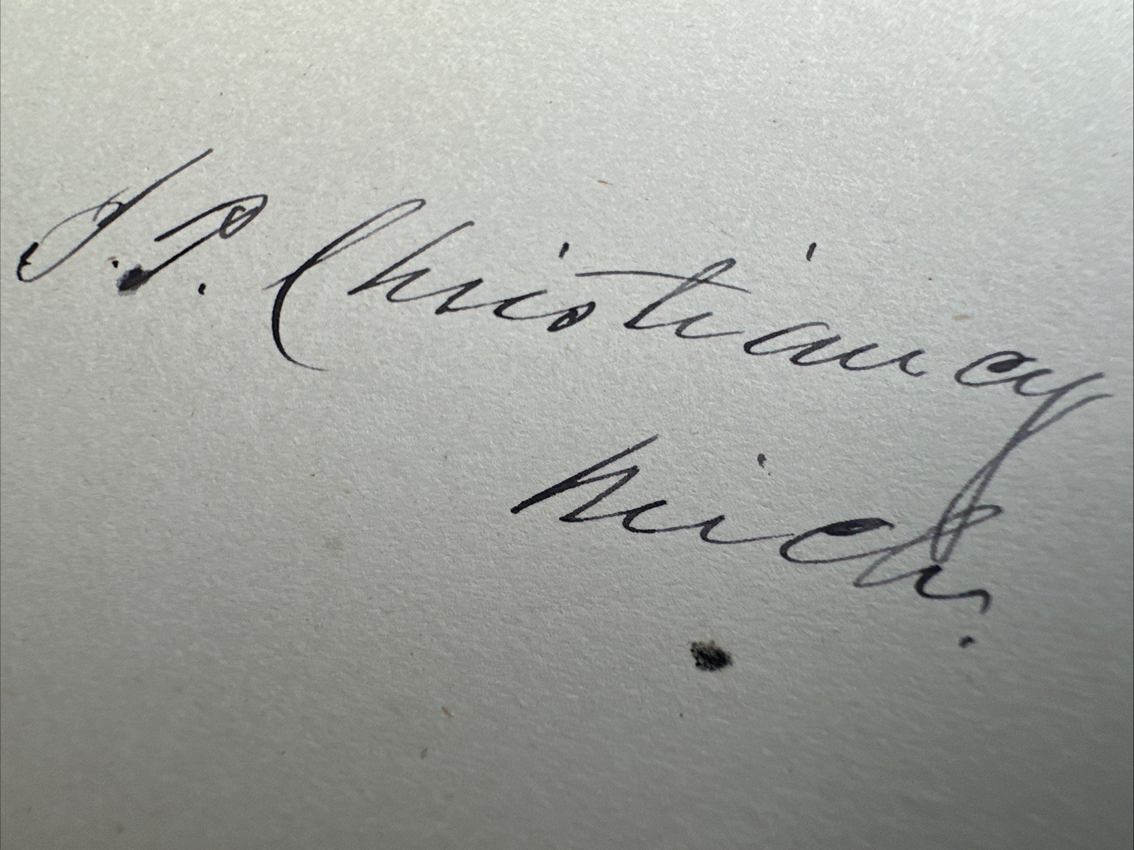 Isaac P Christiancy Civil War Era US Senator Autograph MI Supreme Court Justice