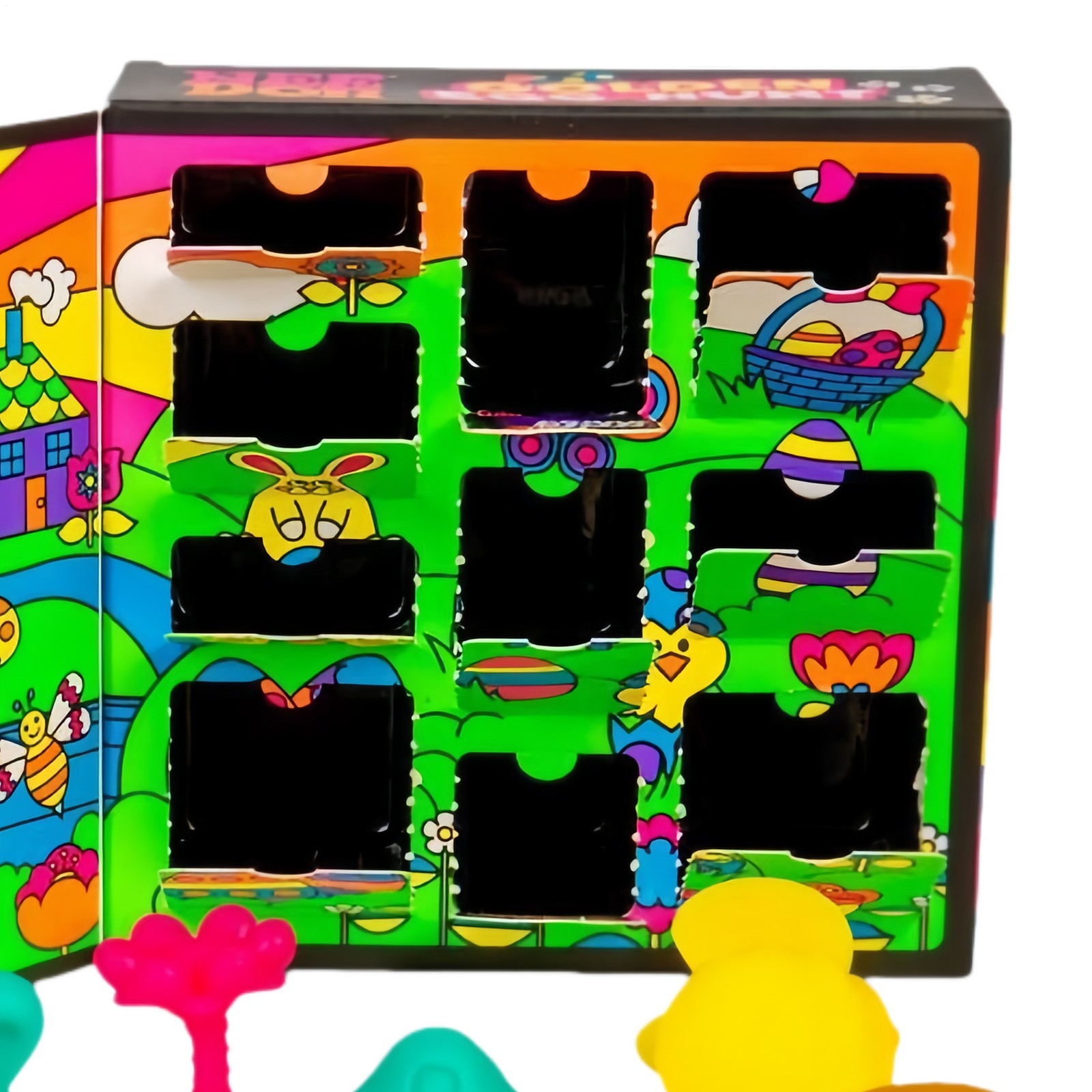 Nee Doh Easter Desk Decor Golden Egg Hunt Game Holiday Collectibles