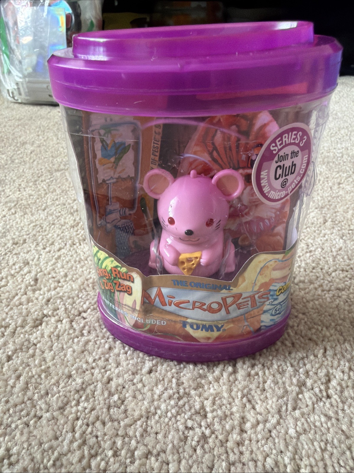 MicroPets Pink Mouse Pesto Series 3 2003 New Sealed