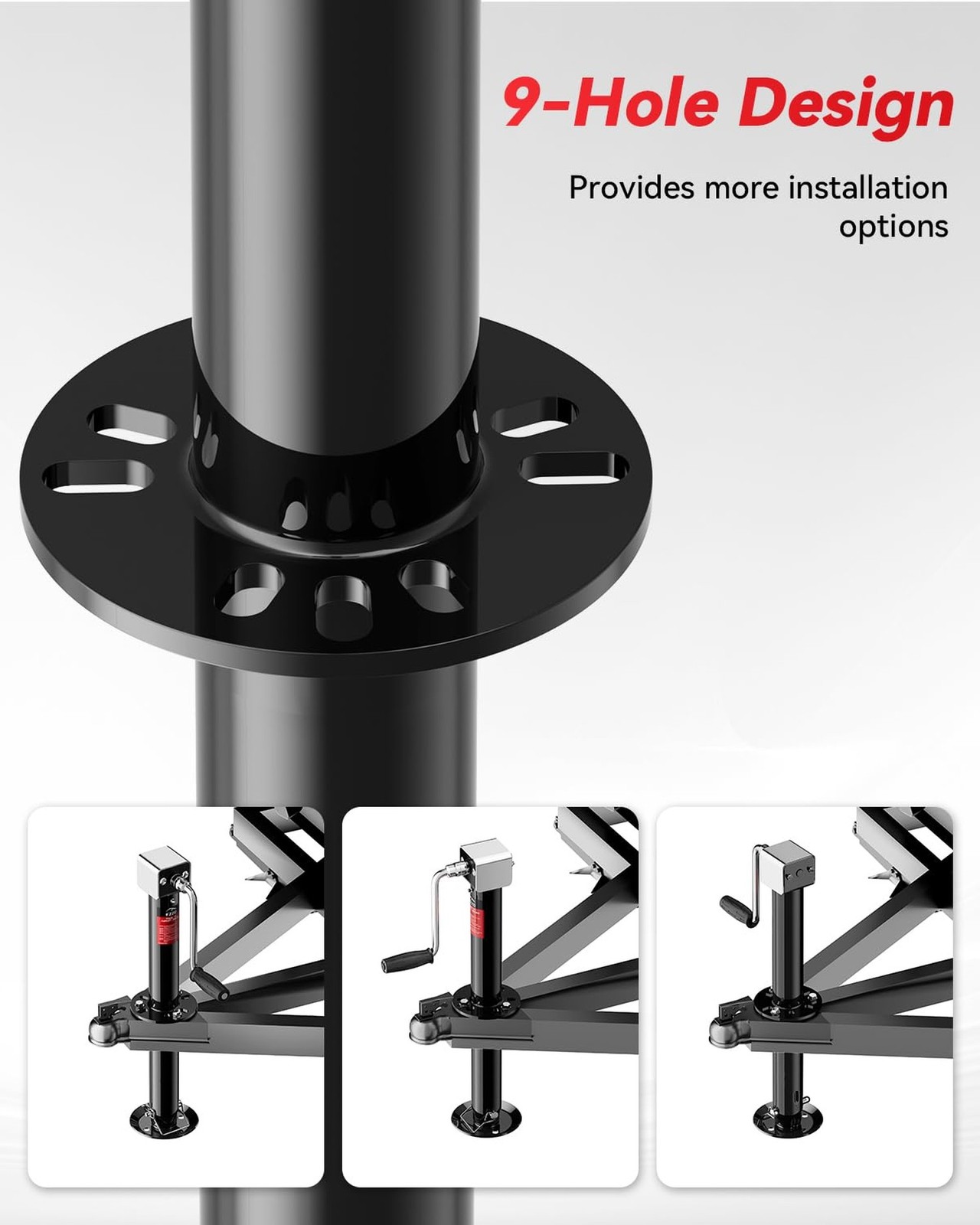 5500-7500lbs Electric A-Frame Trailer Jack, 23.2" Vertical Travel, 12V DC,for...