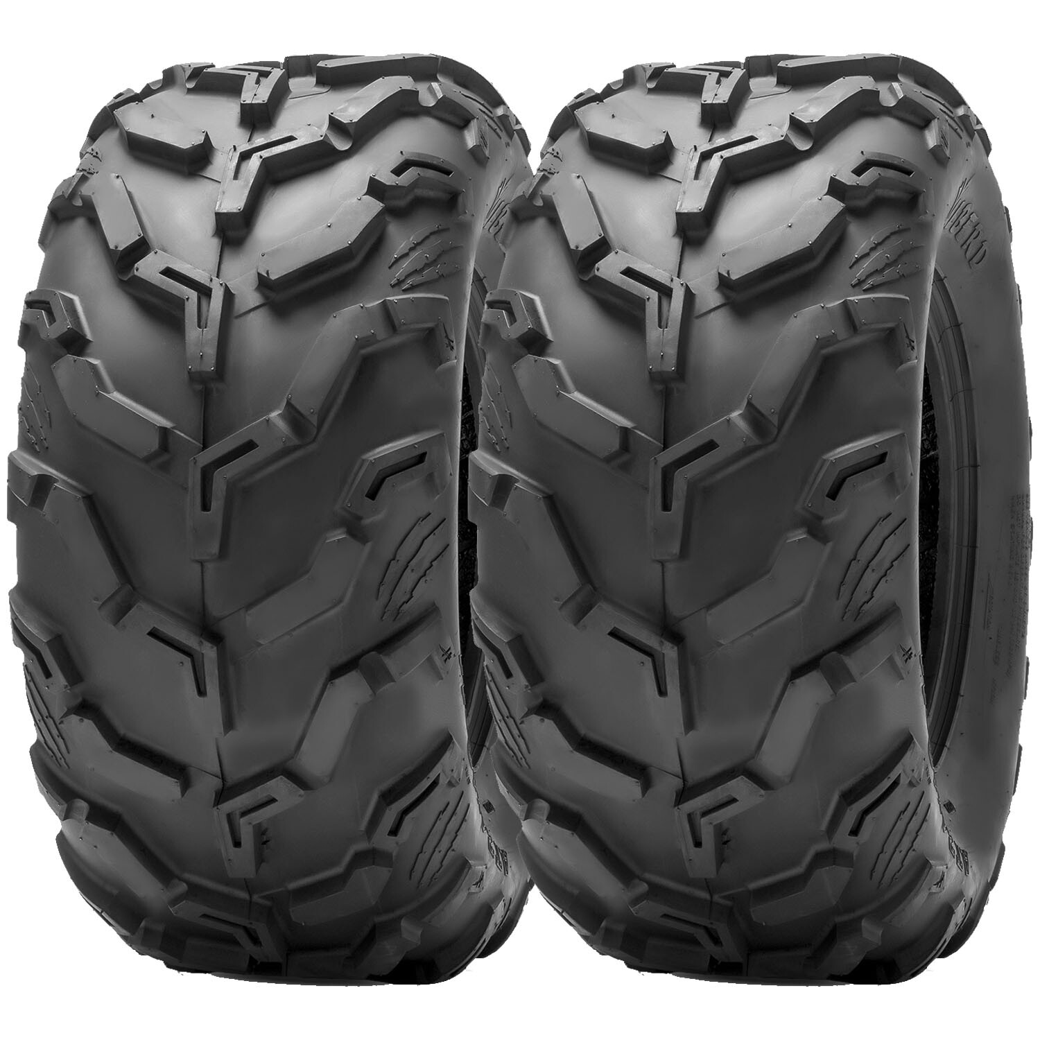 Set Of 2 25x10-12 ATV Tires 25x10x12 25x10 12 Heavy Duty 6PR ATV UTV All Terrain