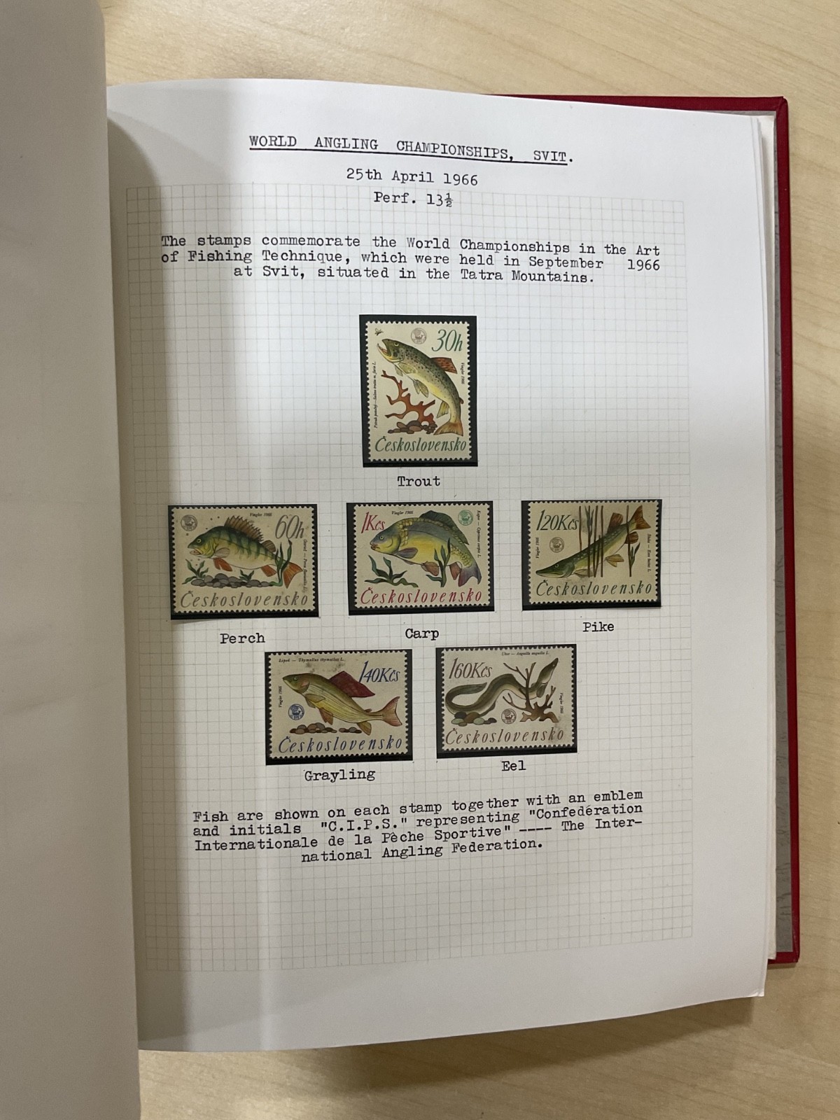 Czechoslovakia stamps. 1938 - 1970. Mint. Well written up album. G/109