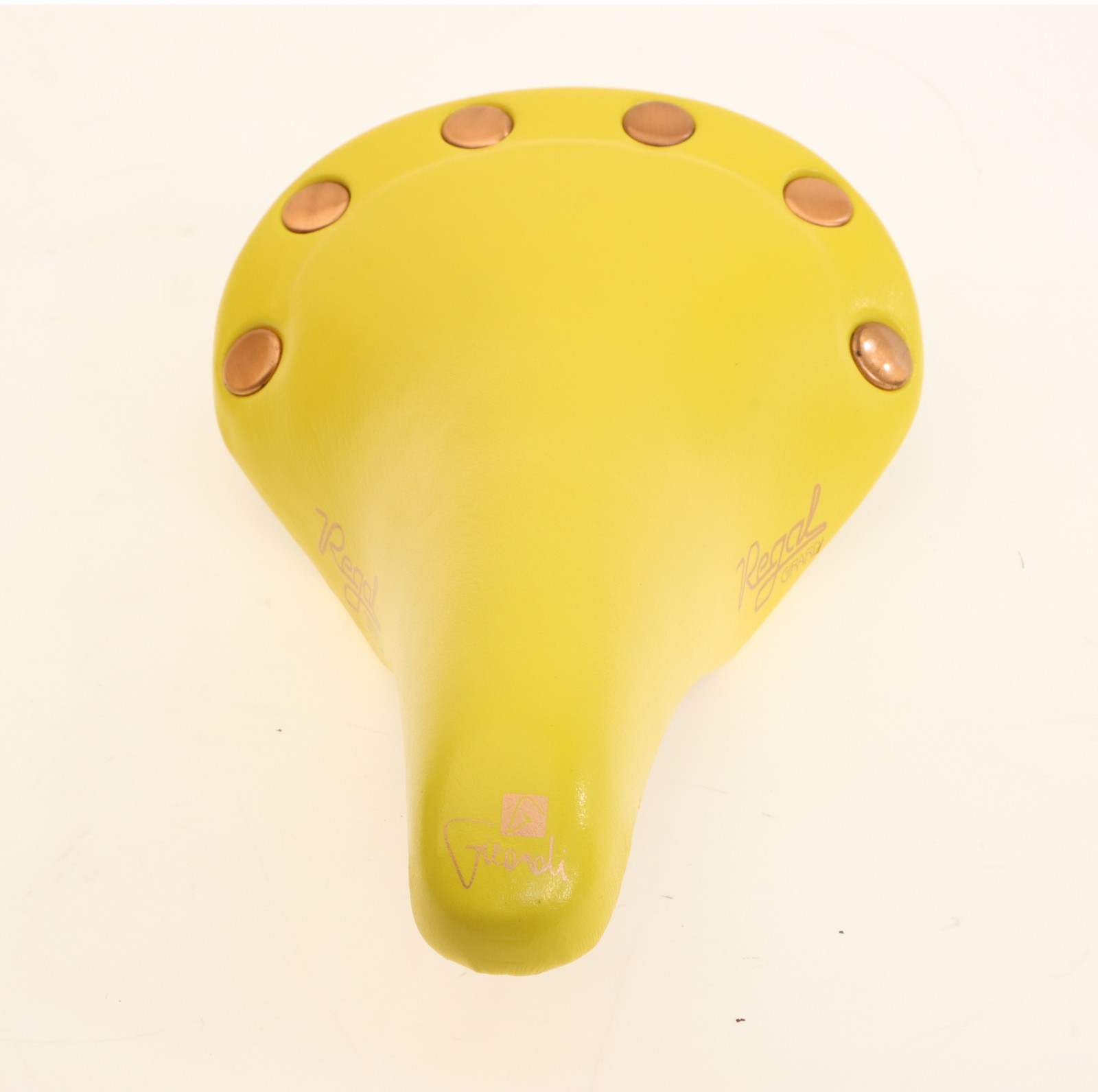 Selle San Marco Regal Girardi Yellow Leather Saddle Copper NEW Box NOS
