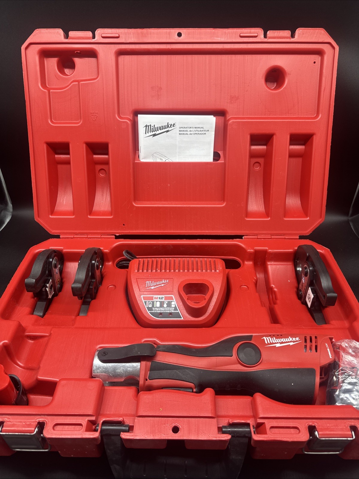 Milwaukee 2473-22 M12 Lithium-Ion Force Logic Press Tool Kit w/ Jaws #1