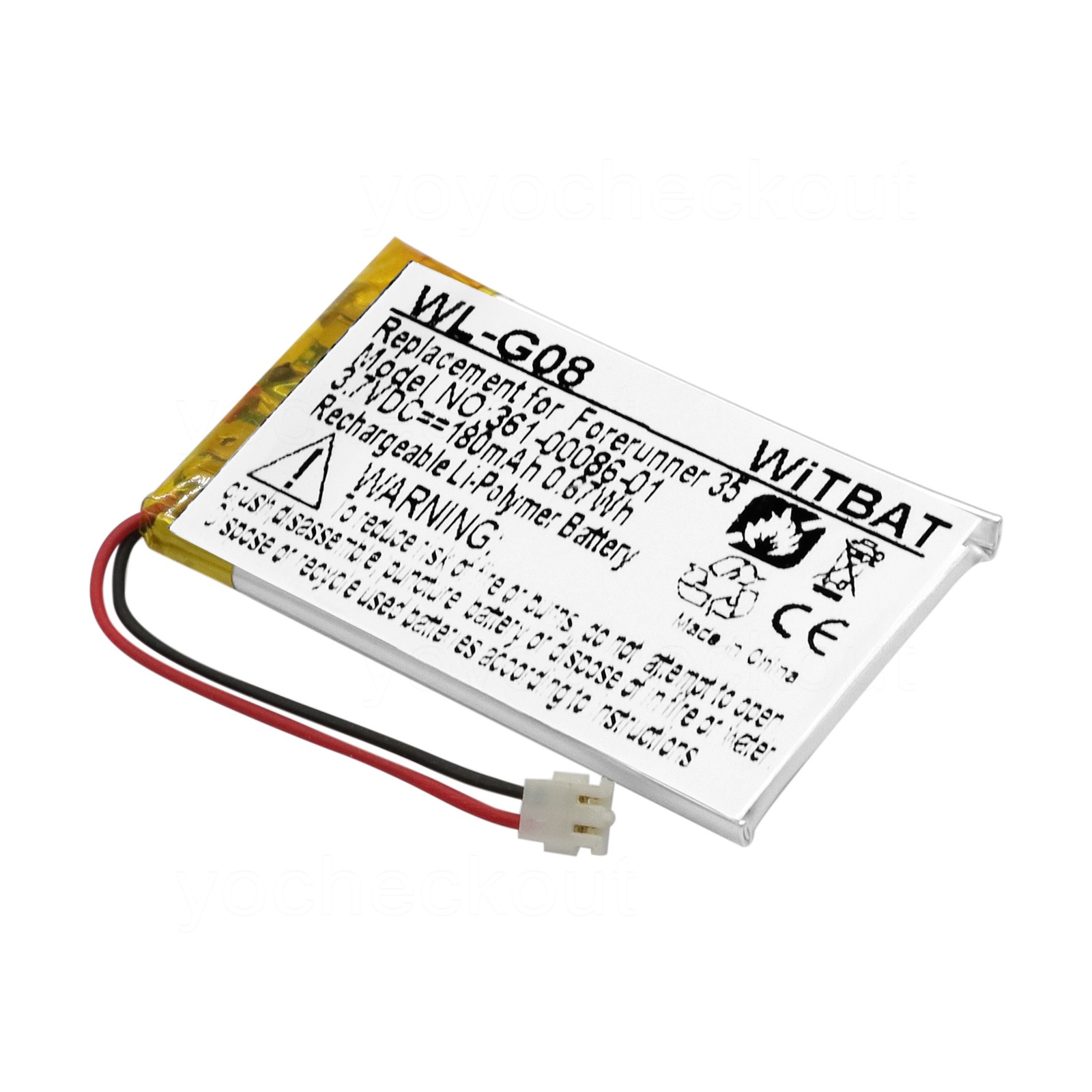 361-00086-01 Battery with Tool For Garmin Forerunner 235 Sports Vivoactive4 4S