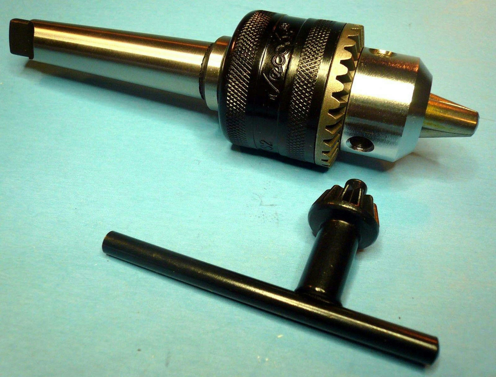 Jacobs 1/2" Drill Chuck + Your Choice MT1, MT2, MT3, 1/2" Straight Shank Arbor