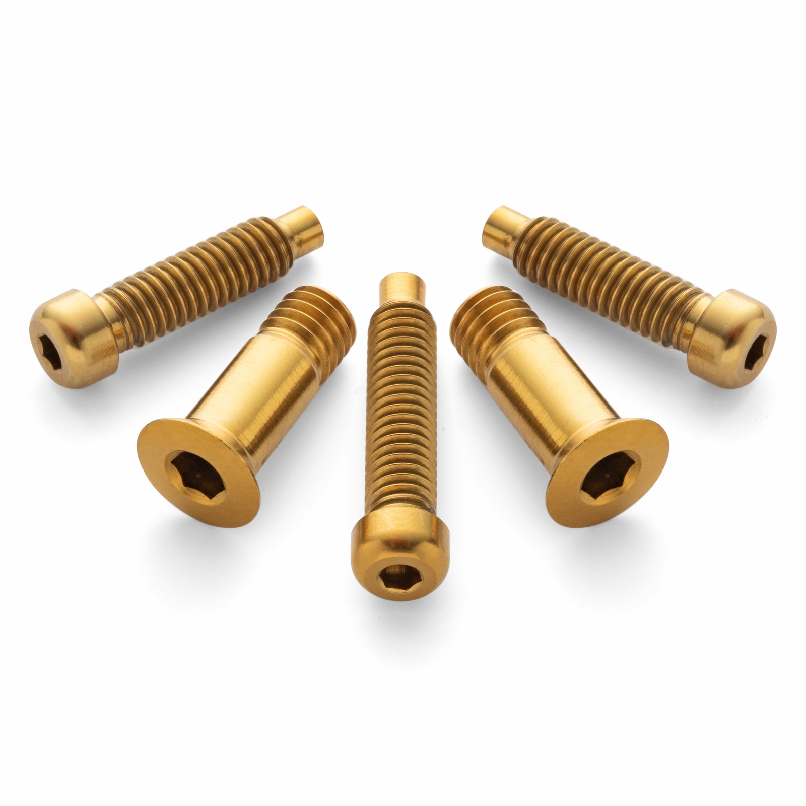 Gold-Anodized Titanium Bolt Kit for Shimano XTR/XT/SLX/Deore Rear Derailleurs
