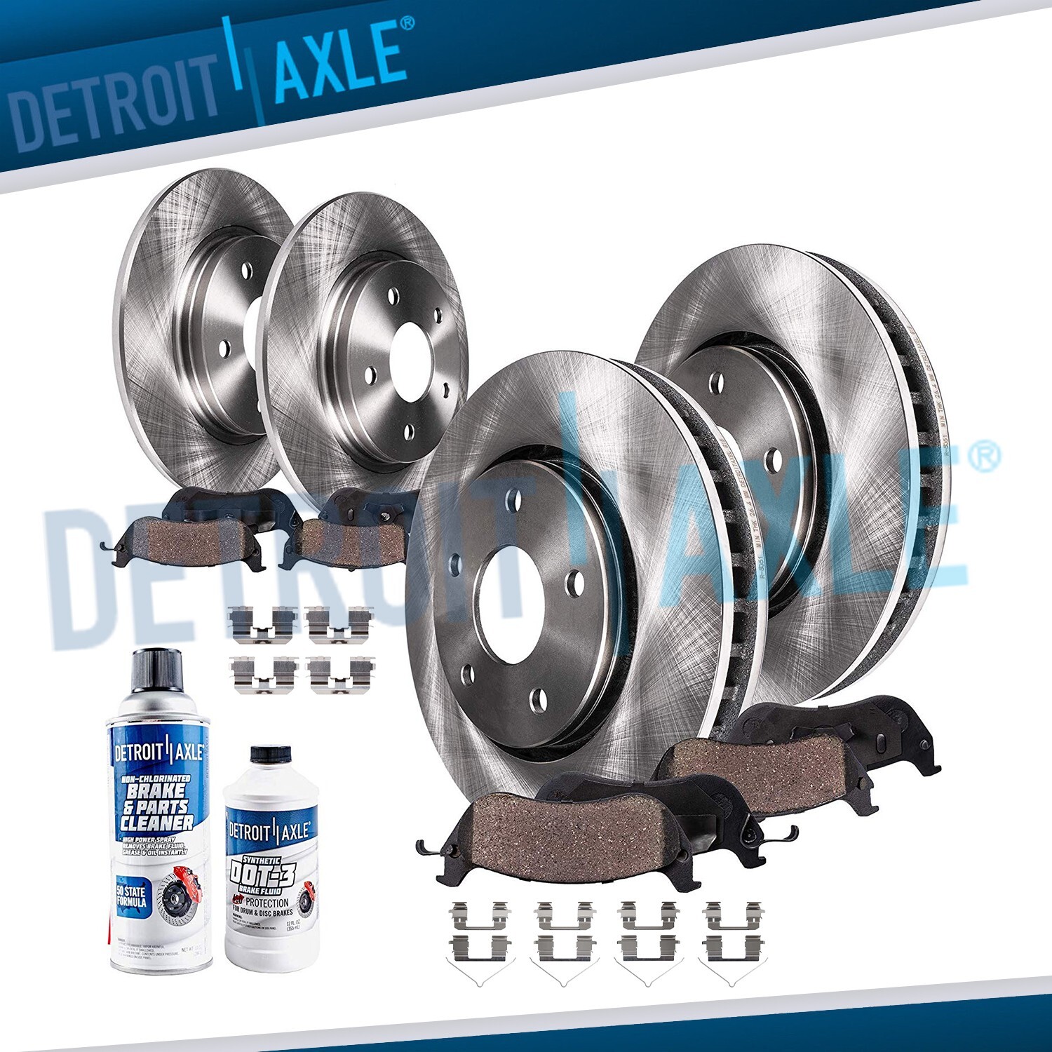 282mm Front Rear Disc Rotors Brake Pads Kit for Honda Accord LX-S LX-P Brake Kit