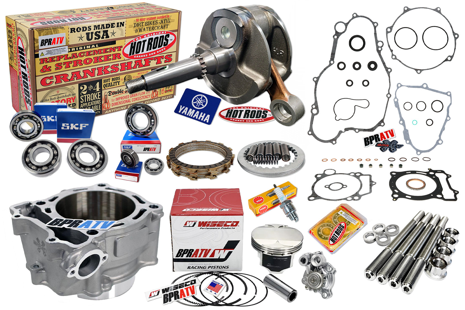 Yamaha YFZ450R YFZ 450R Oil Pump 98mm Big Bore Complete Motor Engine Rebuild Kit