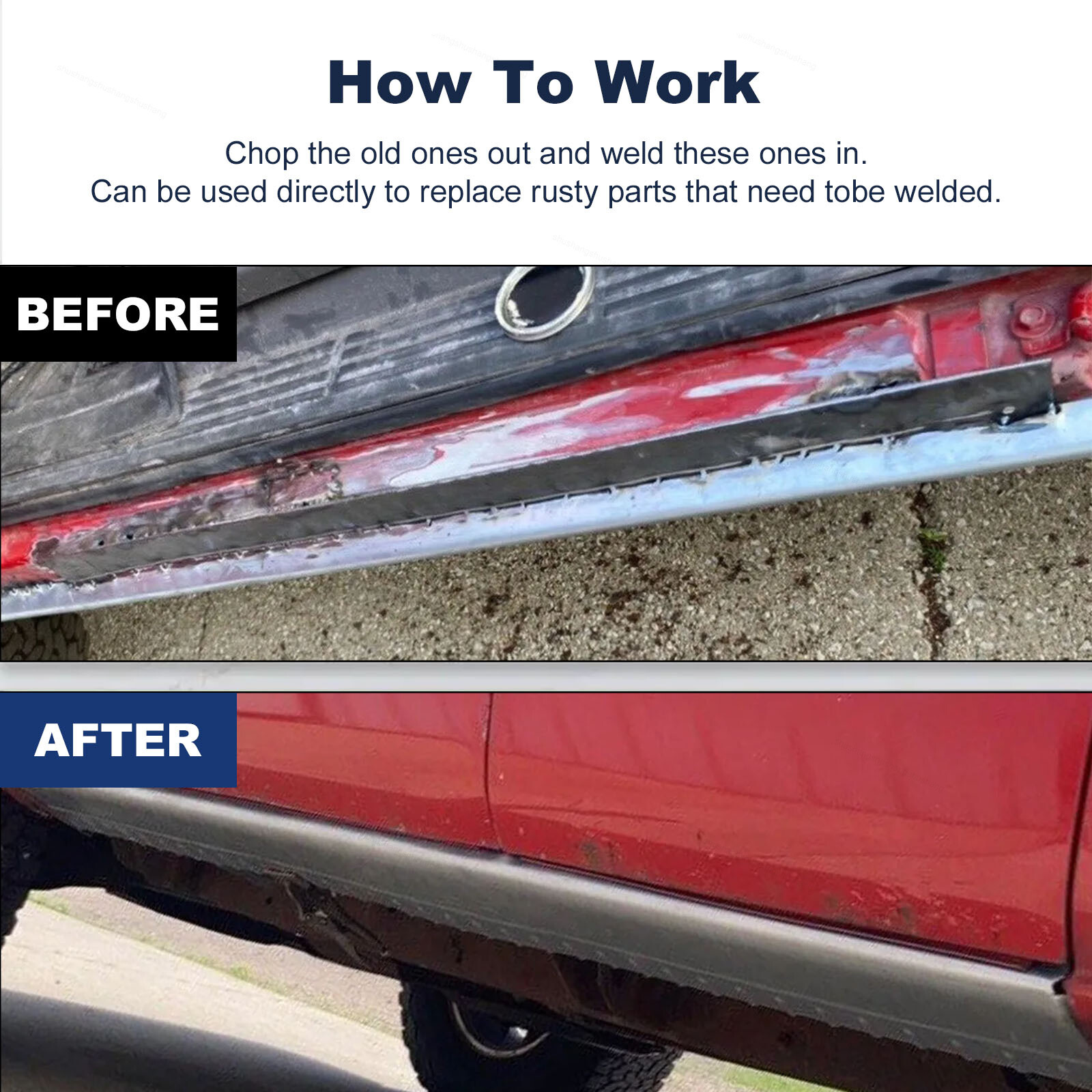 6pcs Rocker Panels Cab Corners Kit Fits 99-07 Silverado Sierra 1500 Extended Cab