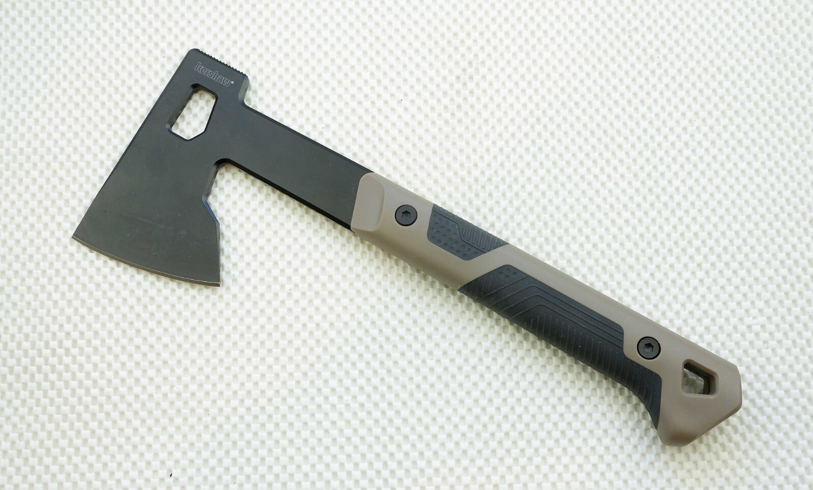 Kershaw 1075X Deschutes Axe 3Cr13 Steel Tan Nylon/Rubberized Handle