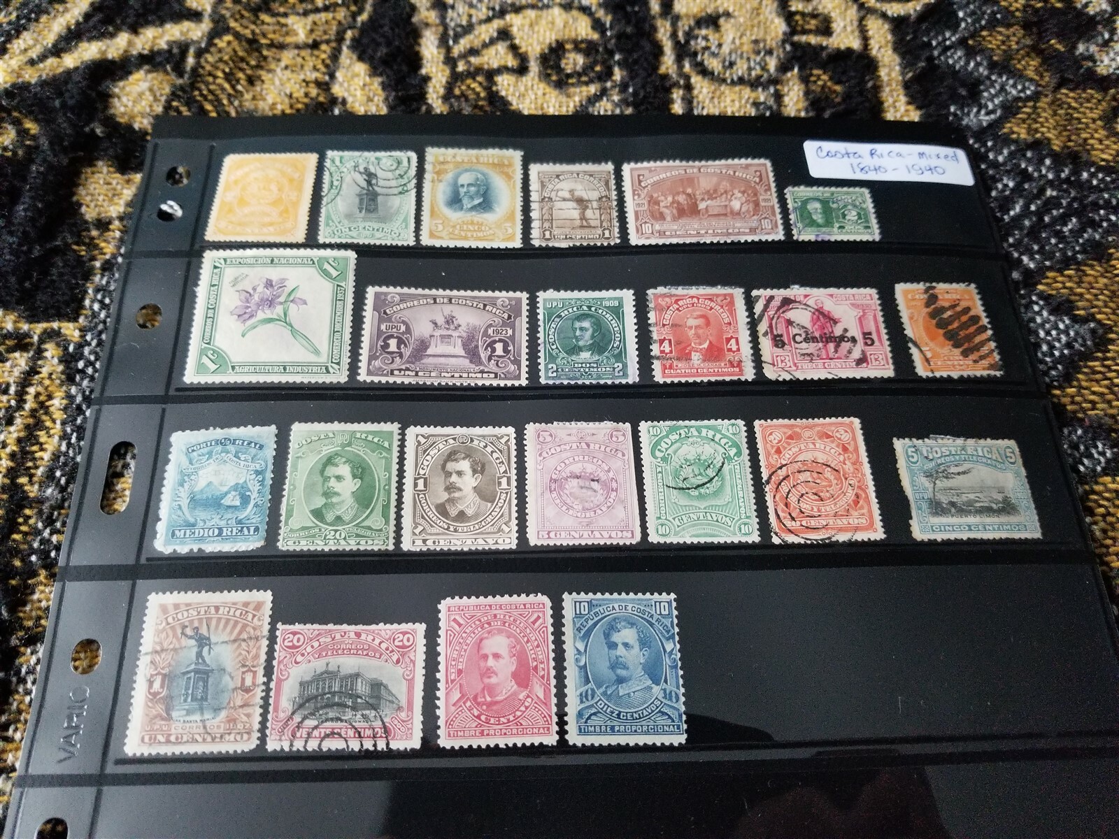 Costa Rica Stamp Collection - Mixed Conditions - Pre 1940 - P60 Tariff Incl