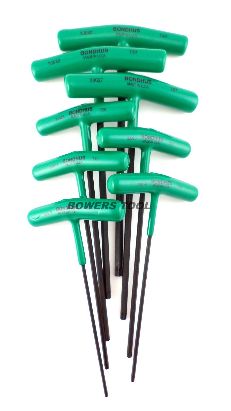 Bondhus 8pc T Handle Torx Star Wrench Set MADE IN USA 33034 ProGuard Protanium