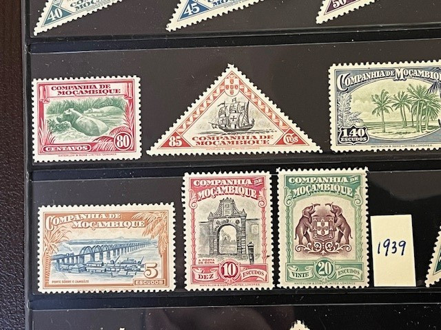 Mozambique Company 1892-1940 Nice Collection Mint Hinged in Stock Sheet 7A080S