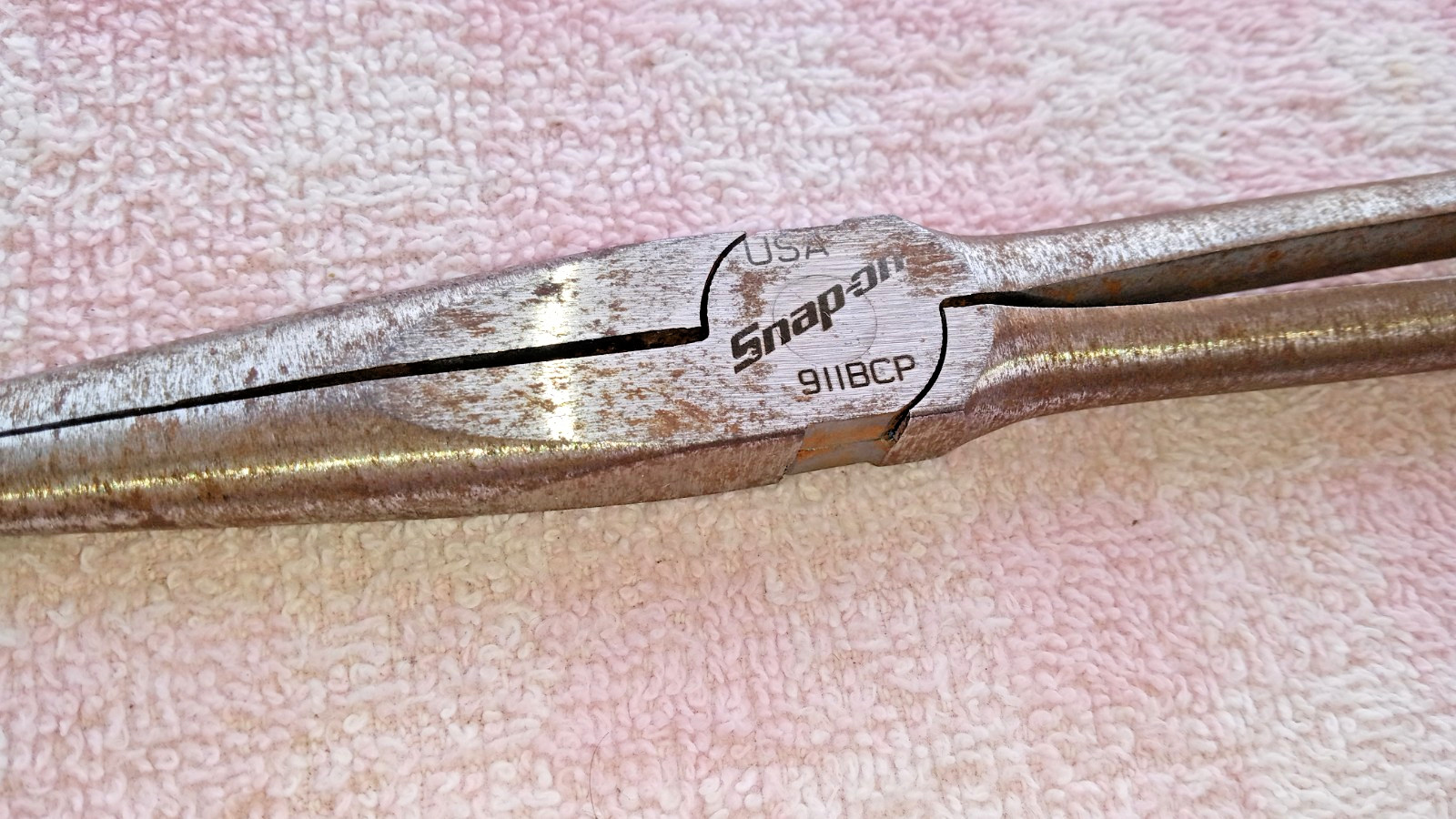 SNAP-ON 11" NEEDLE NOSE PLIERS 911BCP NO WEAR SURFACE BLEMISH FROM STORAGE gift