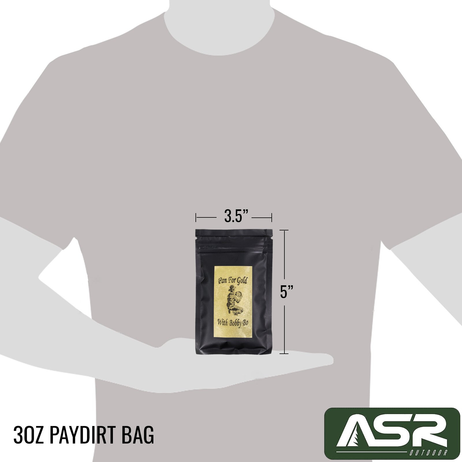 ASR Outdoor Gold Panning Kit with Paydirt Beginner Prospecting Equipment 6pc,
