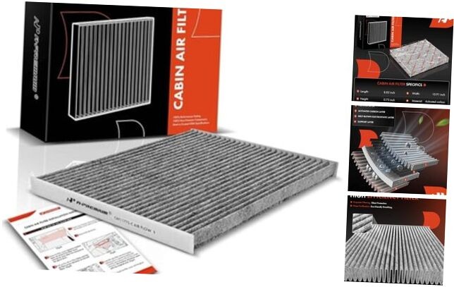 Cabin Air Filter with Activated Carbon Compatible with Ford Edge, Fusion &