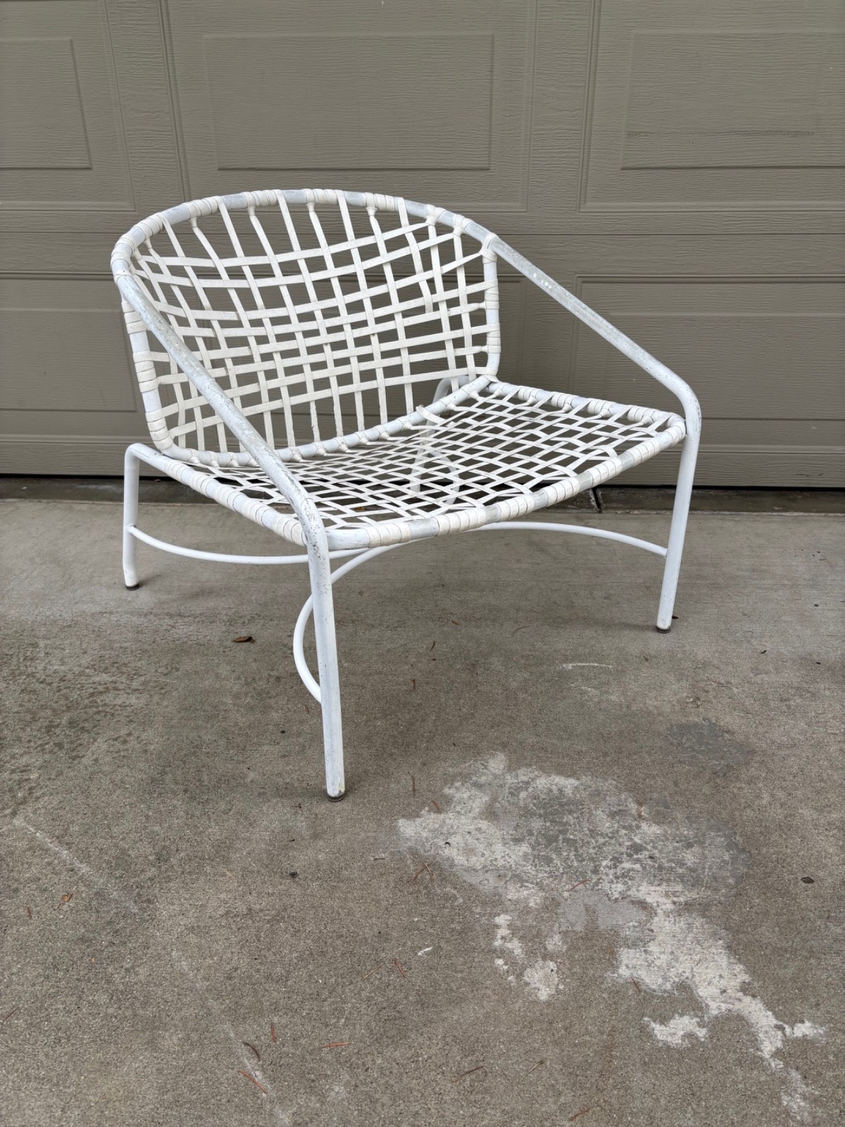 Pair Tadao Inouye Brown Jordan Kantan ottomans and lounge chair vintage MCM