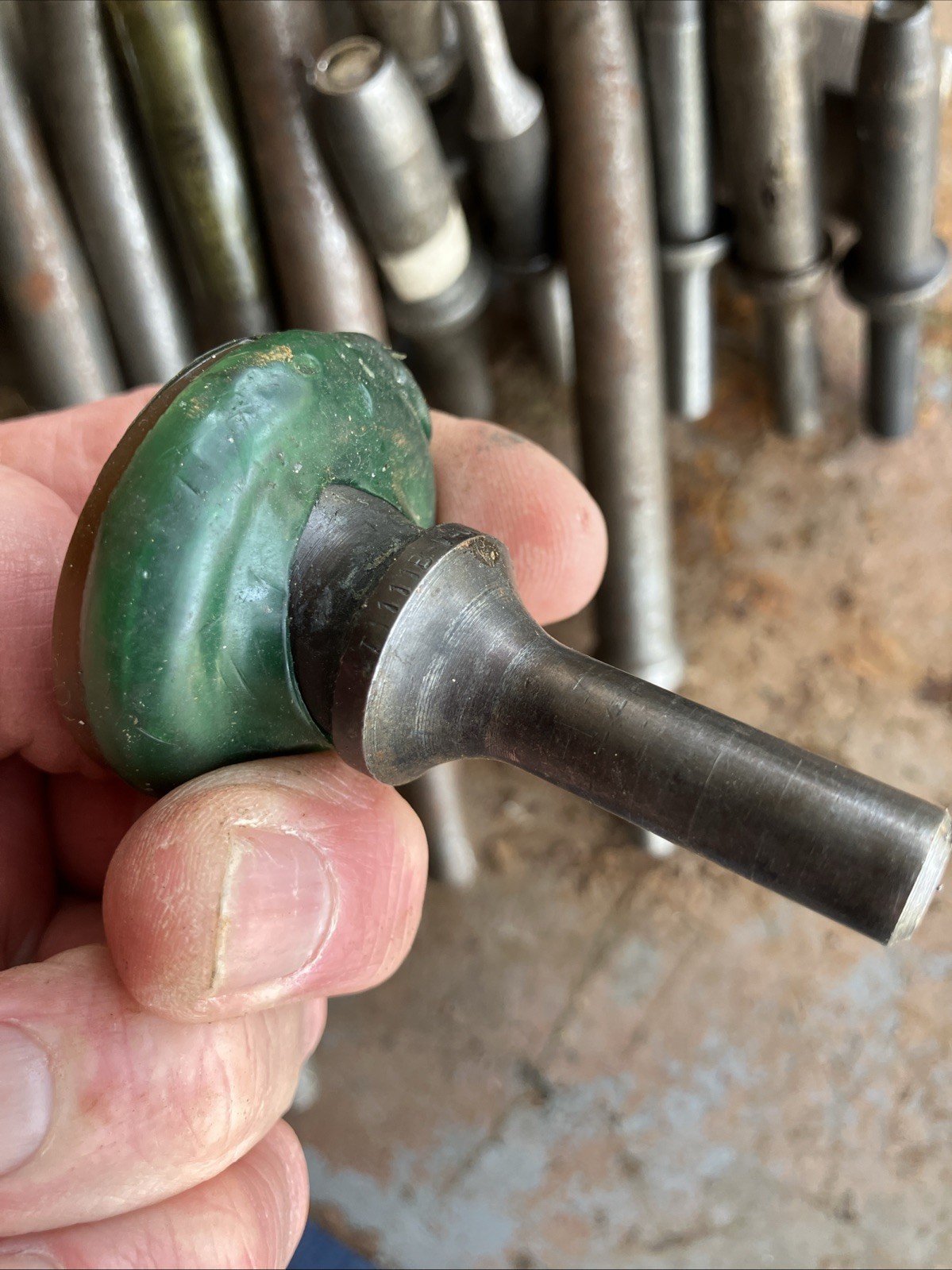 VTG Lot of 19 Air Gun Riveter Aircraft Tools Flush Seating Rivet +2 Bucking Bars