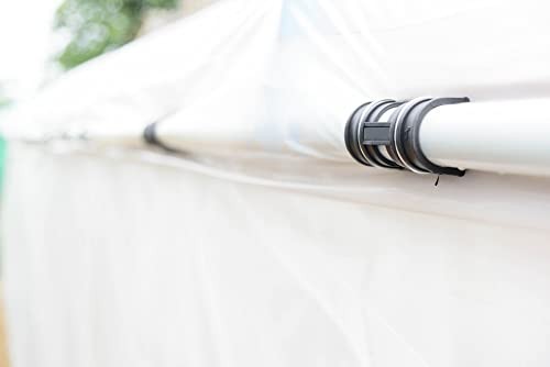 - Greenhouse Clamp 20 Pack - (3" Long x Wide) - White ABS Clamps for 3/4"