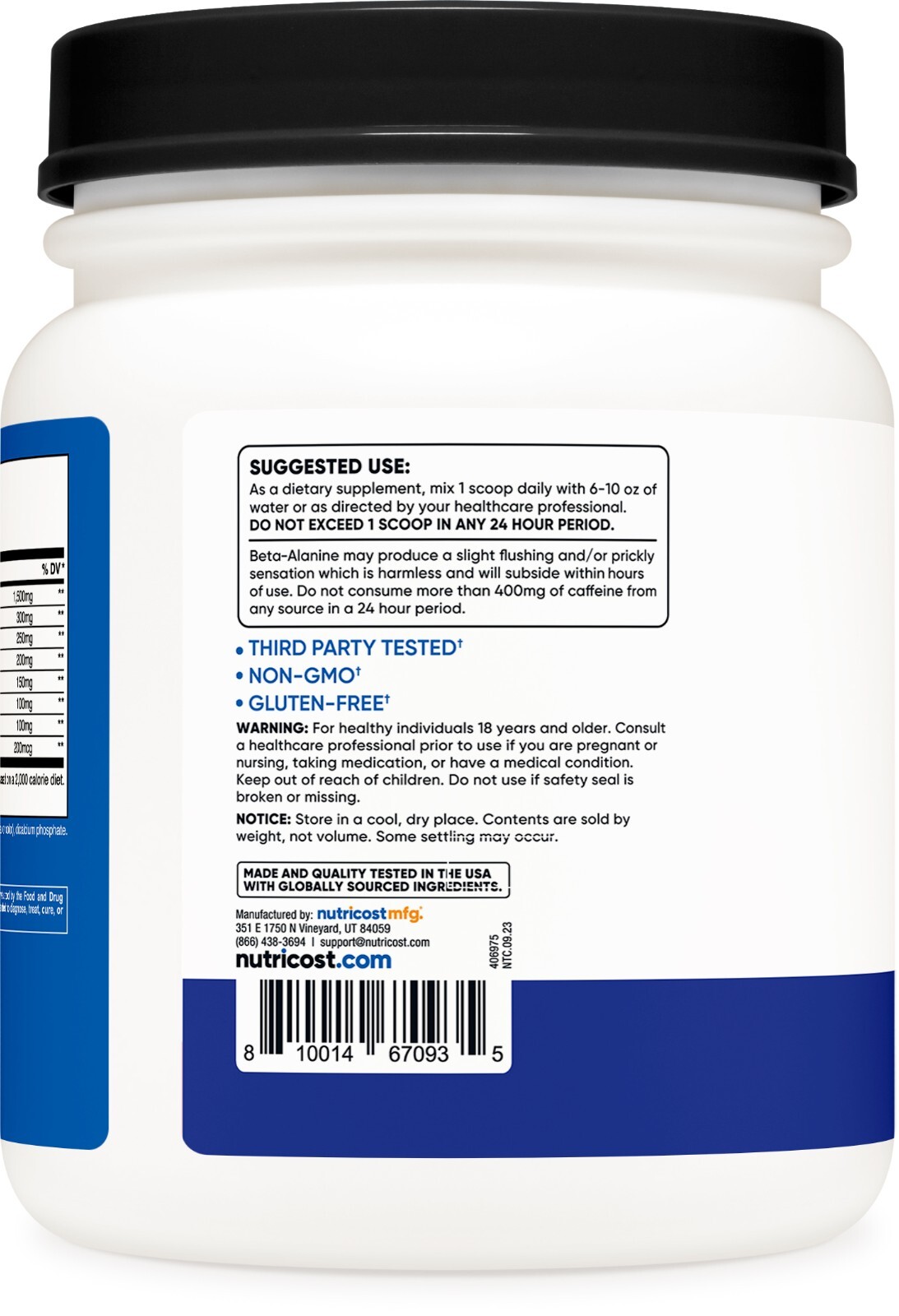 Nutricost Pre-X, Xtreme Pre-Workout Complex Powder, Blue Raspberry, 60 Servings