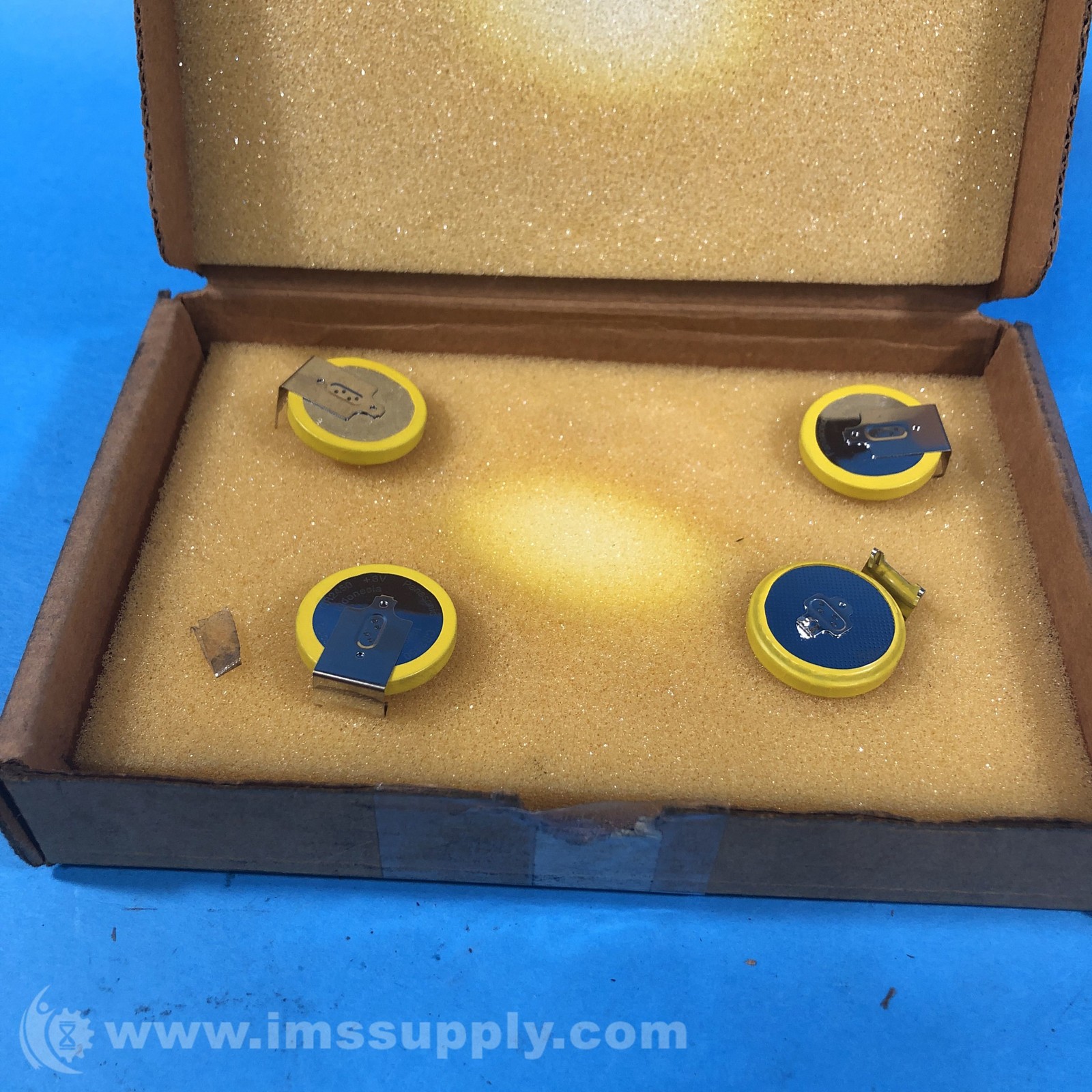 Panasonic CR2450-G1A Box of 4 Batteries, 3 V, Coin Cell, Lithium FNOB