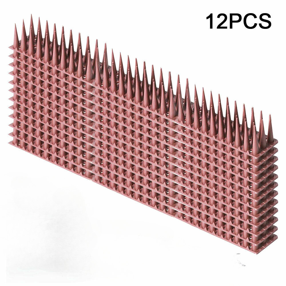 Outdoor Cat Repellent Bird Spikes Fence Security Plastic Deterrent Climb Strips