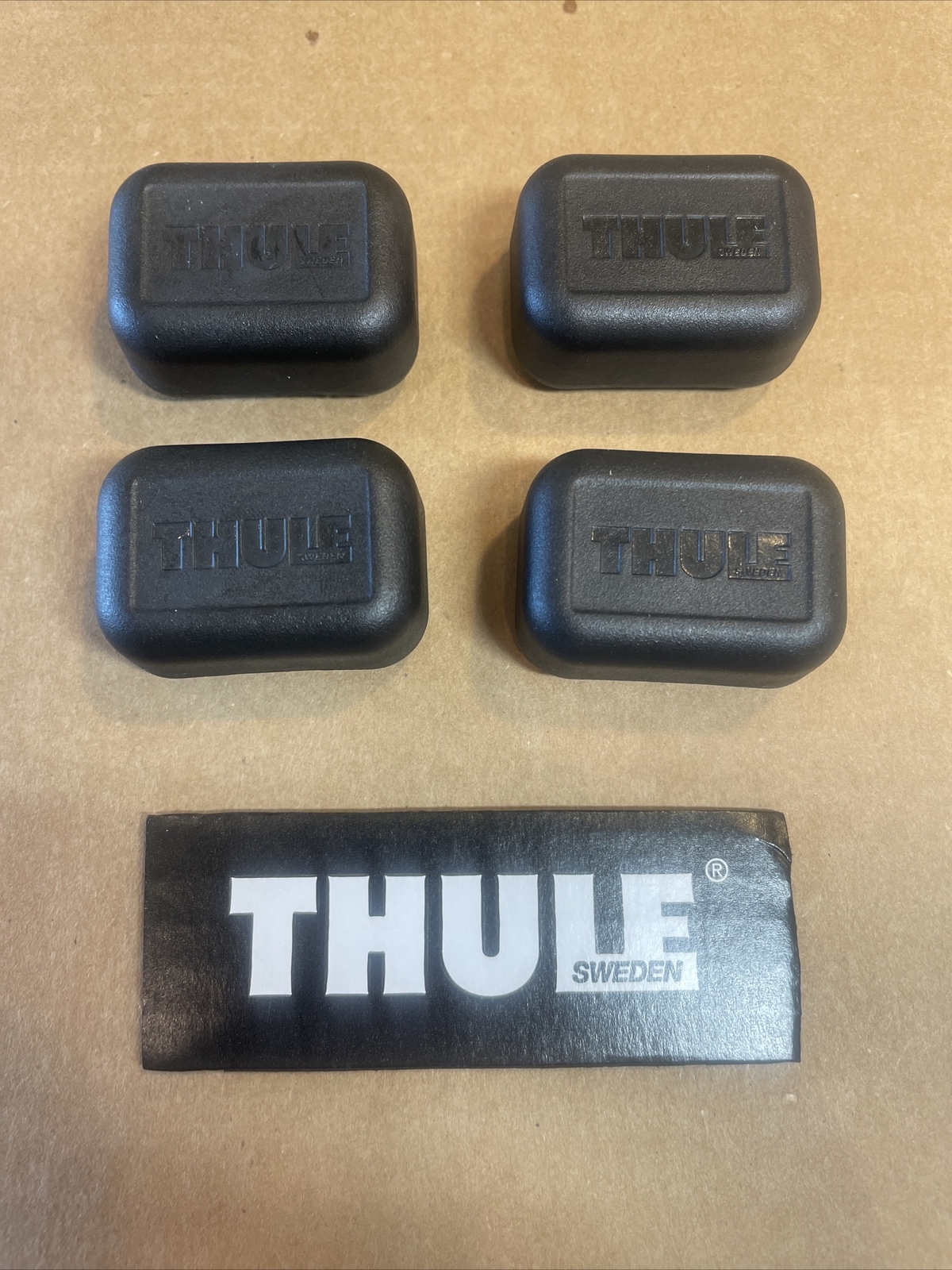 Thule End Caps Replacements (4-Pack) *NEW MODEL* for Thule Square Bar Evo 2018+