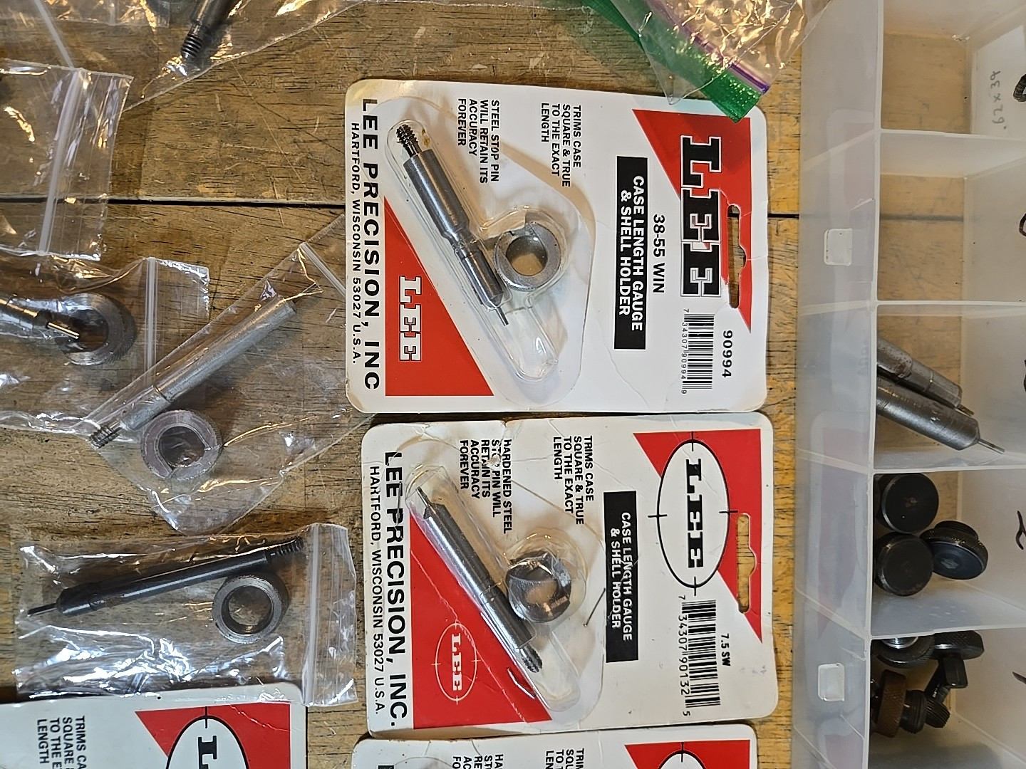 Lee Case Length Gauge & Shell Holder / Cutter And Lock Stud (Sold Individually)