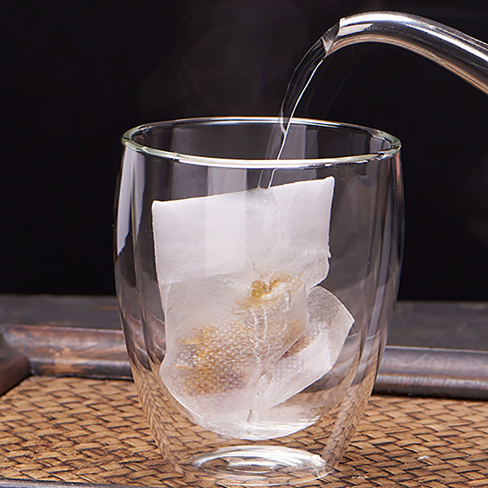 100/500/1000 Heat Seal Open Top Non-Woven Empty Filter Bags for Tea/Dried Fruits