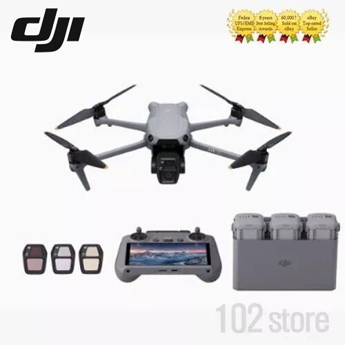 DJI Air 3S Fly More Combo Camera Drone (DJI RC 2 + 3 Batteries) No Tariffs In US