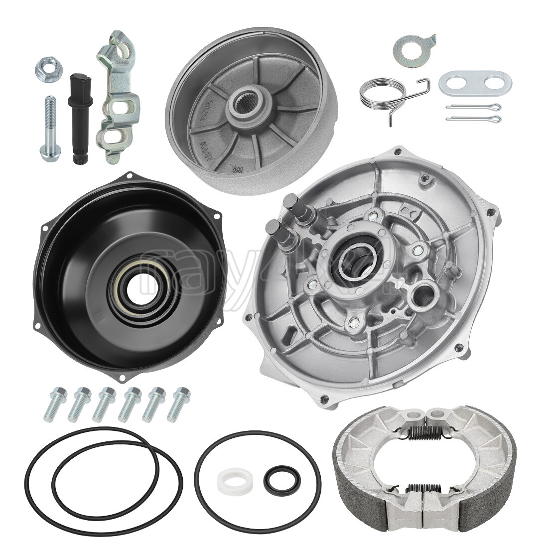 Rear Brake Drum Hub Plate Cover Seal Kit for Honda Foreman Rubicon 500 2001-2014