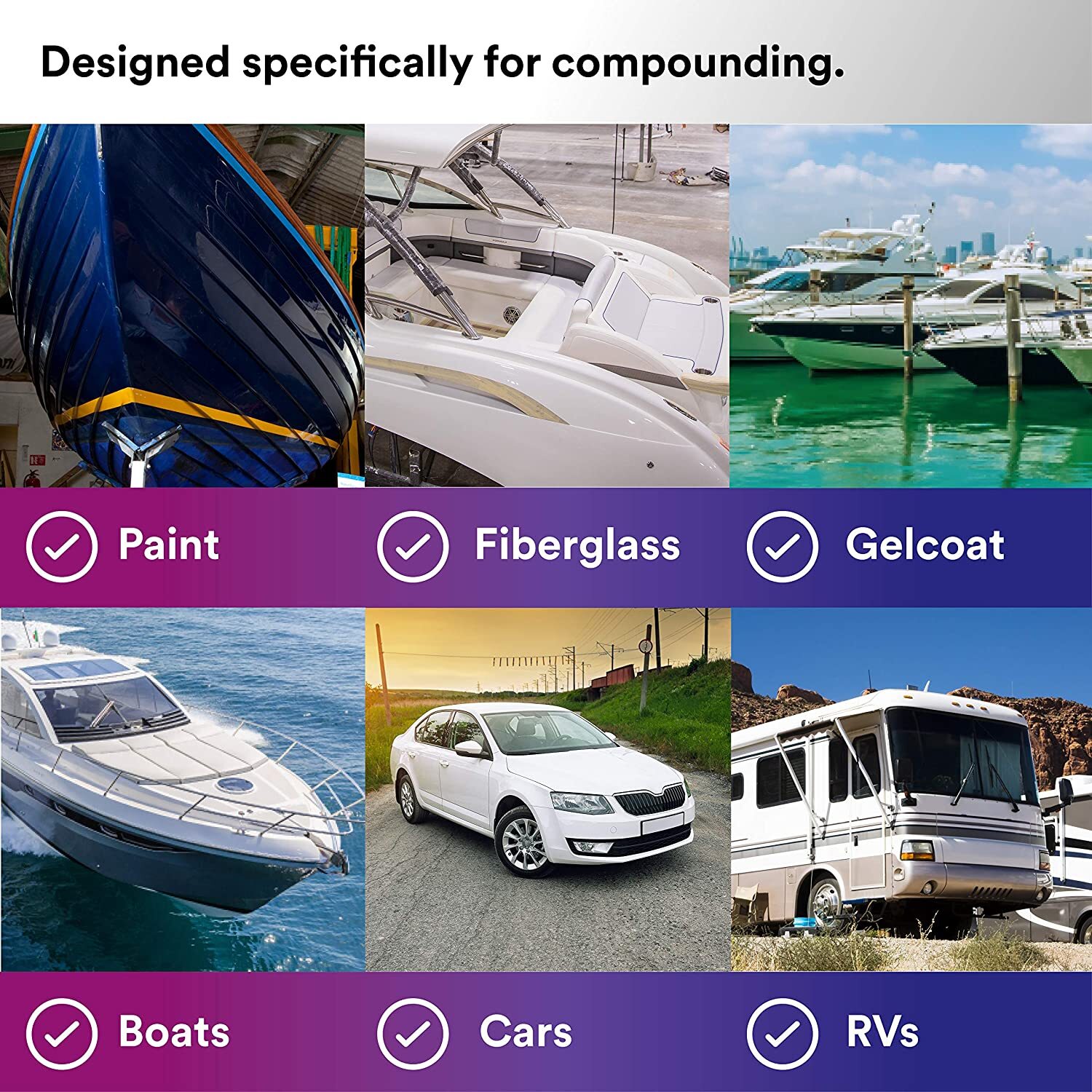 Superbuff 7" Wool Buffing Polishing Pad Double Sided Fast Cutting for Automotive